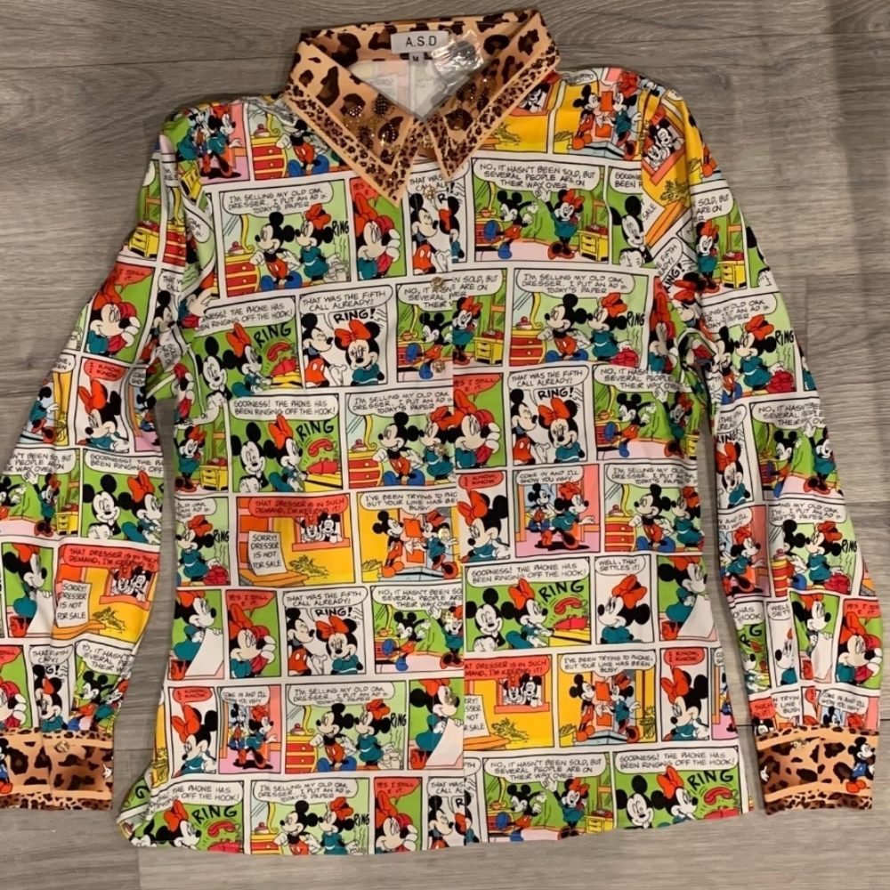 Women Comic Print Shirt - Multicolor